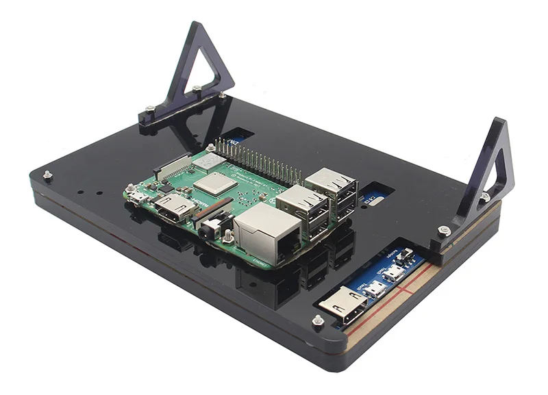 7 дюймов Raspberry Pi 3 ЖК акриловый Кронштейн 7 дюймов ЖК-дисплей экран корпус подставка для Raspberry Pi lcd 1024*600