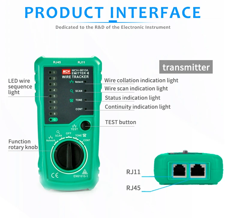 RJ45 кабель тестовый er сеть Lan UTP трекер проверка провода проверка тестовая телефонная линия Finder RJ11 Cat5 Cat6 Прямая поставка