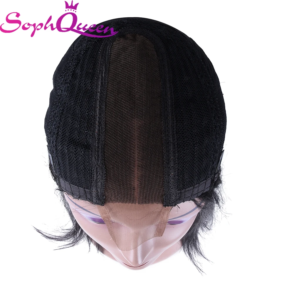 Soph queen прямые 2*6 кружевной части парик их натуральных волос парики для черных женщин перуанские прямые волосы человеческие волосы парики кружева часть парик