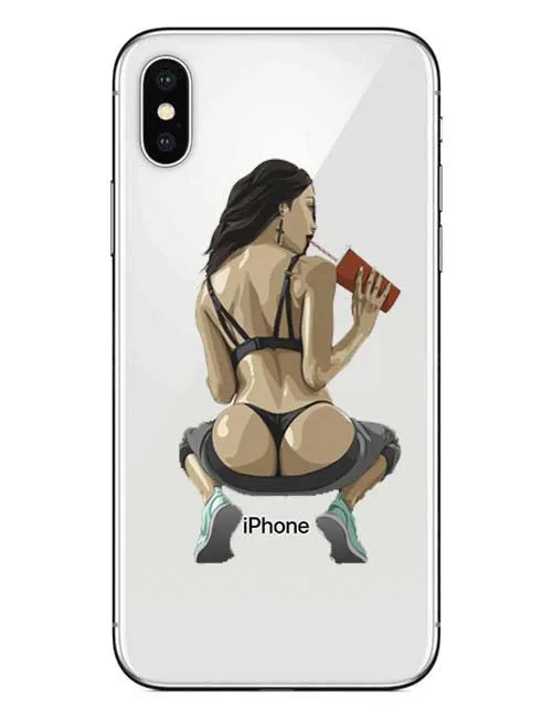 Сексуальная горячая девушка лето Twerk It Swag на мягкий прозрачный Футляр для