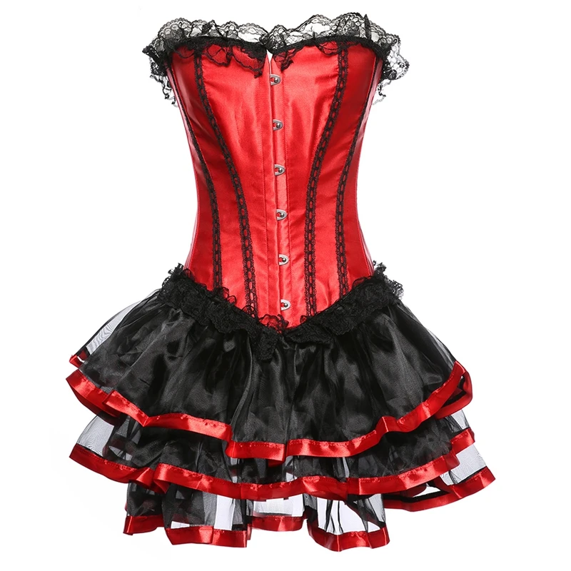 Женское танцевальное платье Burlesque красное соблазнительное ведьмы на Хэллоуин