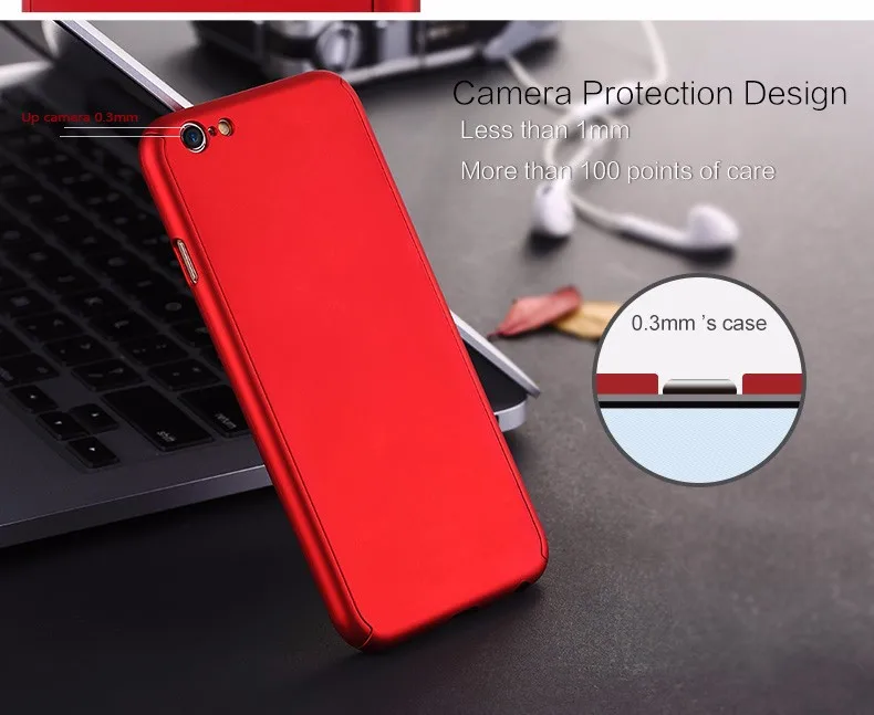 360 полный защитный чехол для телефона s для iPhone 7 8 Plus 6 6s Plus 5 5S SE X 10 чехол Fundas для iPhone X XR XS Max чехол со стеклом