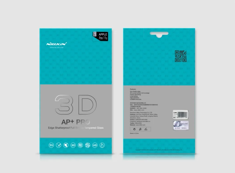 Nillkin для iPhone 8/8 Plus Закаленное стекло Защитная пленка для экрана 3D полностью покрывает Взрывозащищенный протектор экрана для iPhone 8 Стекло
