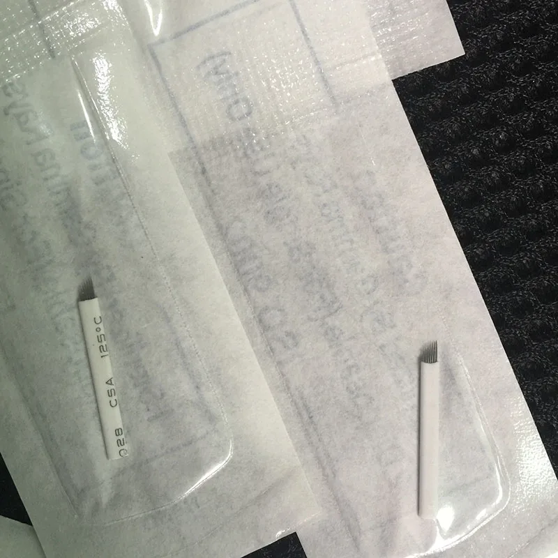 500 шт 7 игла для коррекции бровей Татто лезвия 3D вышивки ручная ручка