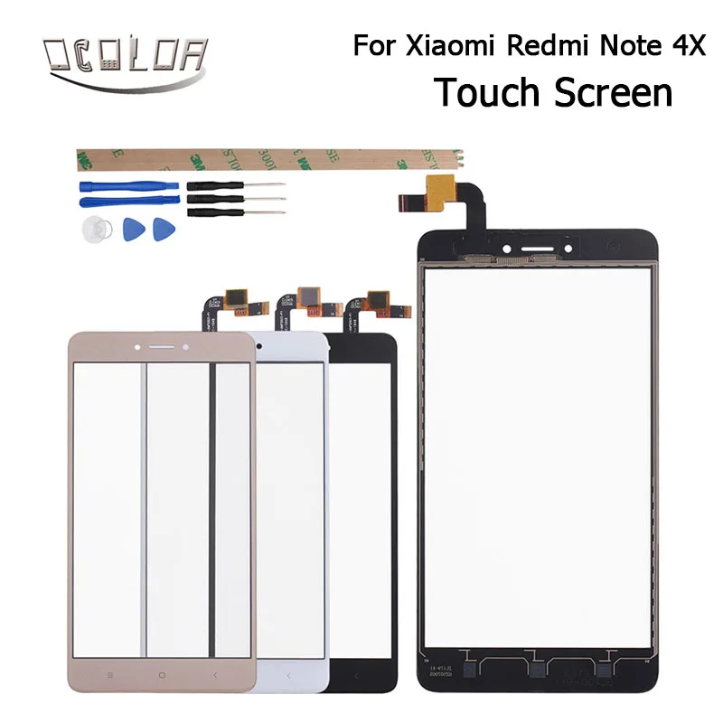 Цветной сенсорный экран для Xiaomi Redmi Note 4X сенсорная панель с объективом Сменные