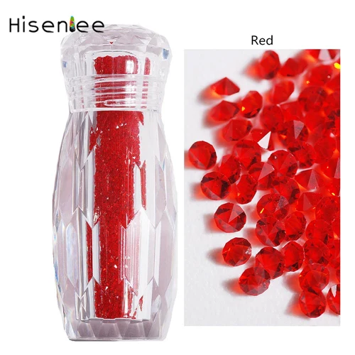 ss3 2880pcs 2880 шт/бутылка 1,1 мм кристально чистый цвет ногтей художественные стеклянные разноцветные стразы микро алмазные Пикси DIY Маникюр 3D украшения - Цвет: ss3 2880pcs