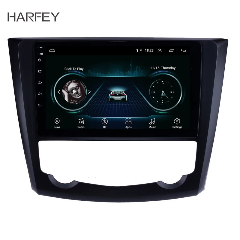 Автомобильный мультимедийный плеер Harfey для 2016 2017 Renault Kadjar 9 дюймов 2Din Android 8 1 HD