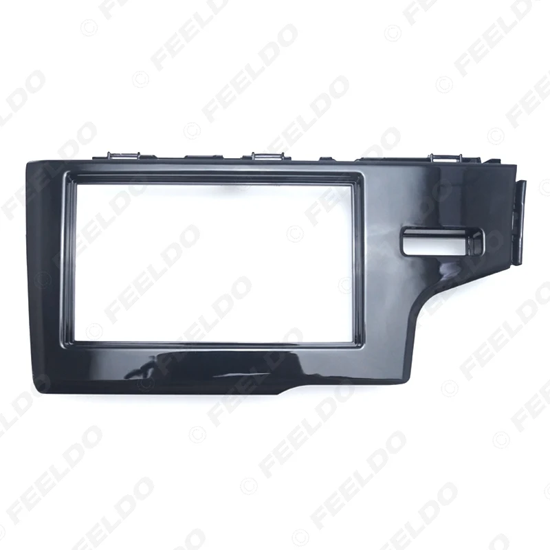 FEELDO Car 2Din стерео радио приборная панель фасции рамка для HONDA Fit Jazz (RHD) 2013 + DVD/CD