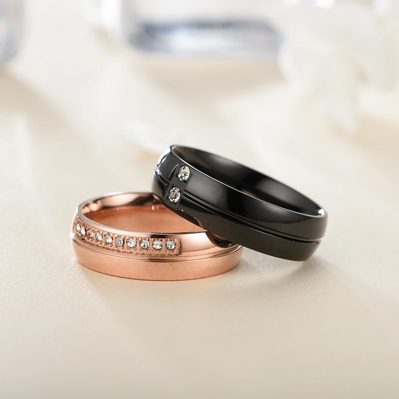 Кольцо обручальное для пары из нержавеющей стали|Кольца| |