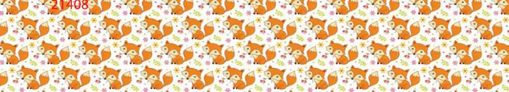 08 25 38 50 75mm width children cartoon animals Printed polyester Grosgrain Ribbon Satin Ribbon Kids ribbons KD10 - Цвет: 08