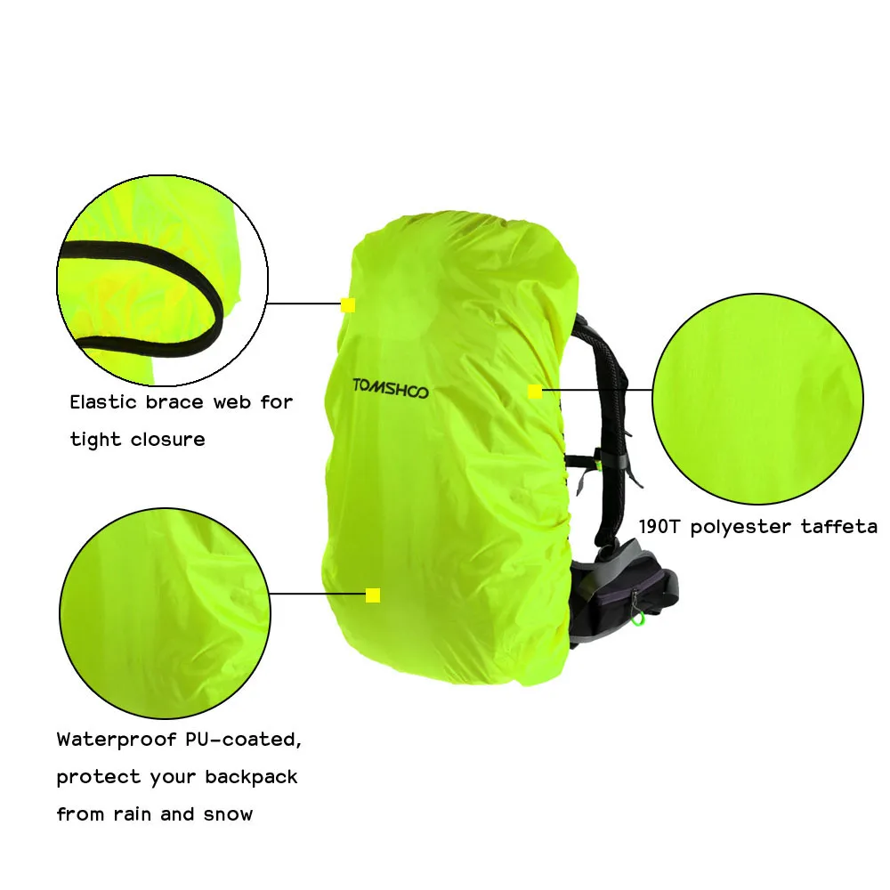 Рюкзак TOMSHOO с защитой от дождя 40L 50L для езды на велосипеде и активного отдыха