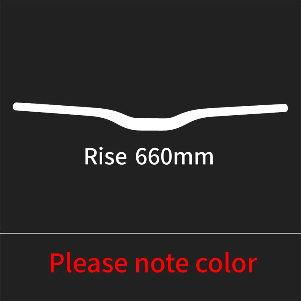 rise 660mm Красочные полностью Углеродные волокна MTB/горный велосипед прямой плоский/изгиб Riser руль углеродный велосипед часть 31,8*600-740 Глянцевая CB482 - Цвет: rise 660mm