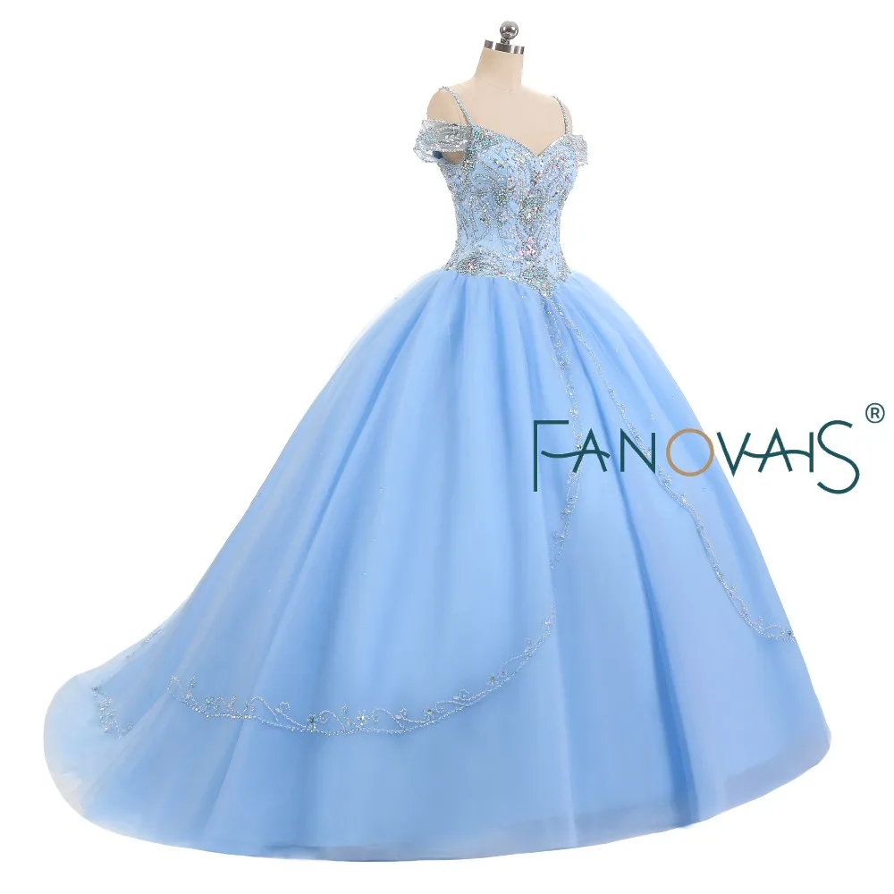 &quotГолубой Тюль Quinceanera Платья vestido de debutantes e 15 anos barato Vestido Festa бальное платье пром