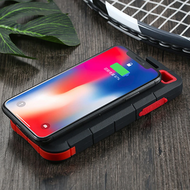 Power bank Беспроводная зарядка 20000 мАч мобильный телефон кронштейн ЖК-экран