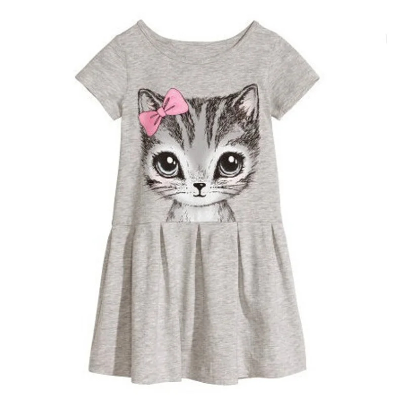 Детская летняя одежда для девочек Детские платья 2017 Платье маленьких Одежда