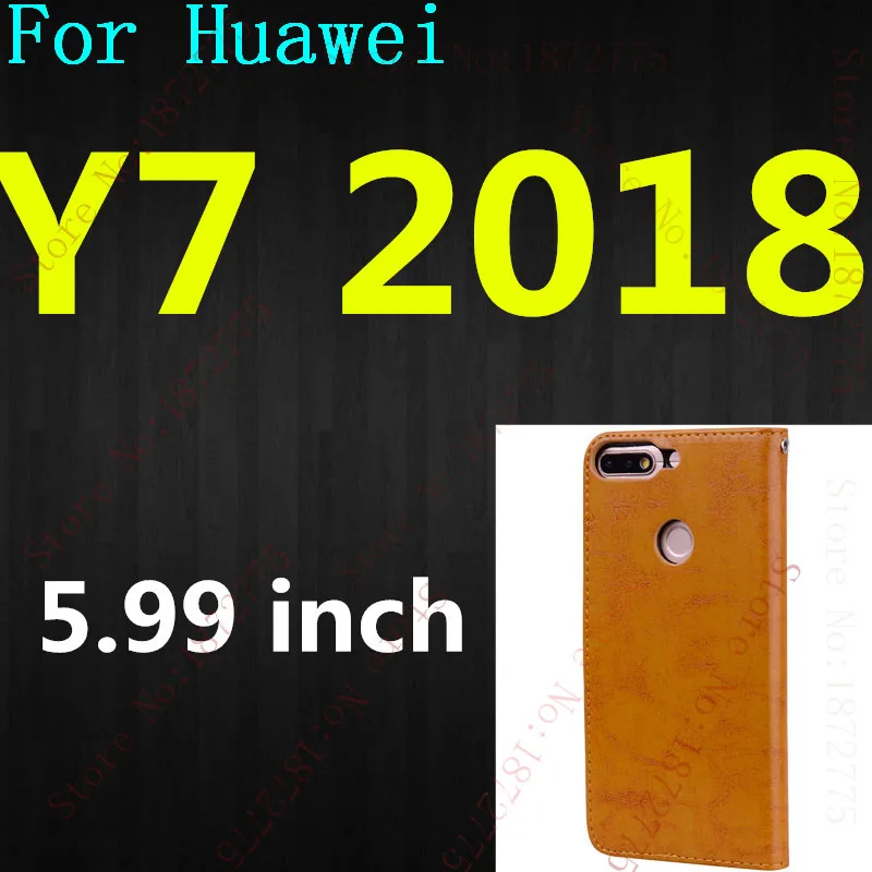Флип Чехол Для huawei P20 P10 P8 P9 Lite Mini P Smart на Honor 7C 7A Pro 6A 5A 6X 7X Y5 Y7 Y6 Prime Коврики 10 8 9 20 Lite - Цвет: Y7 2018