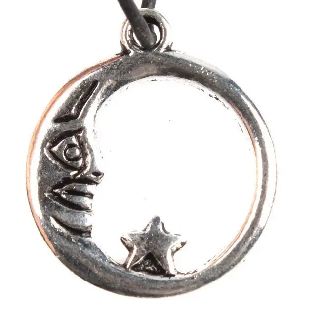 Оптовая продажа 180 шт./лот старинное серебро луна объятия звезда форма сплава