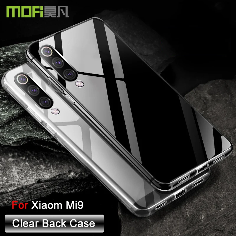Xiaomi mi9 Case Mofi Mi 9 Cover Clear TPU Gentleman Business Style Handcraft Fabric Xiomi case cover | Мобильные телефоны и