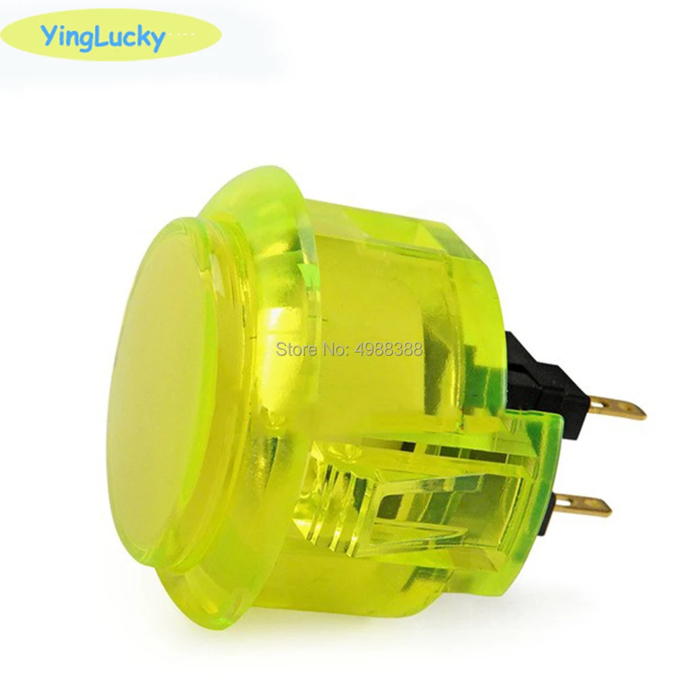 Original sanwa OBSC-30 OBSF-24 Button sanwa joysticks Crystal Transparent Button arcade HORI Button PS4 Button Iron Box