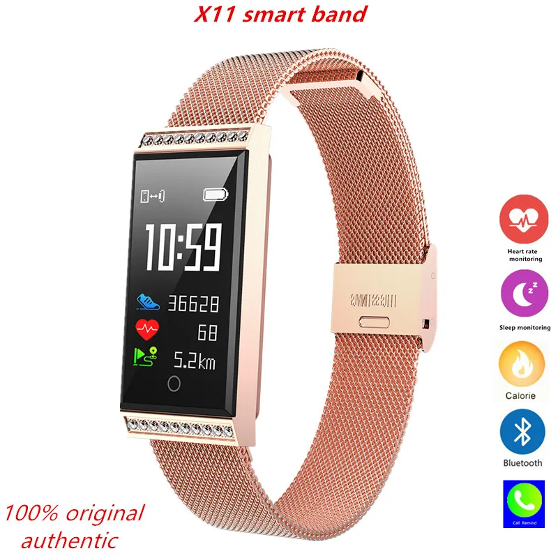Ультратонкий смарт браслет X11 IP68 водонепроницаемый фитнес трекер с шагомером