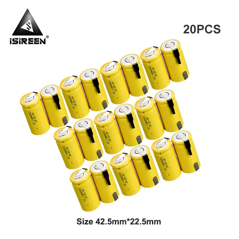 1 2 а SC Ni CD 1500 В аккумуляторная батарея мАч DIY Power Tool аккумулятор Subc электрические