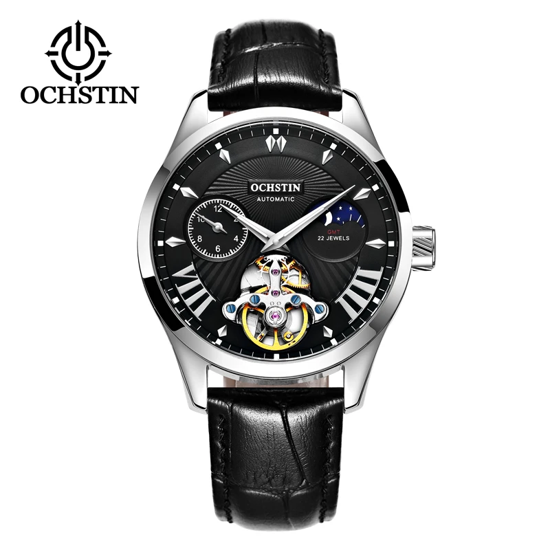 Tourbillon Топ люксовый бренд модные спортивные механические часы из нержавеющей