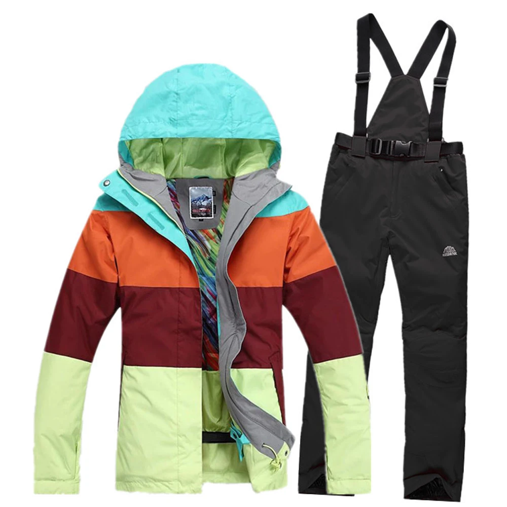 2019 Winter 5 color pants Windproof Breathable warmth Outdoor jacket women colorful ski suit skiing | Спорт и развлечения