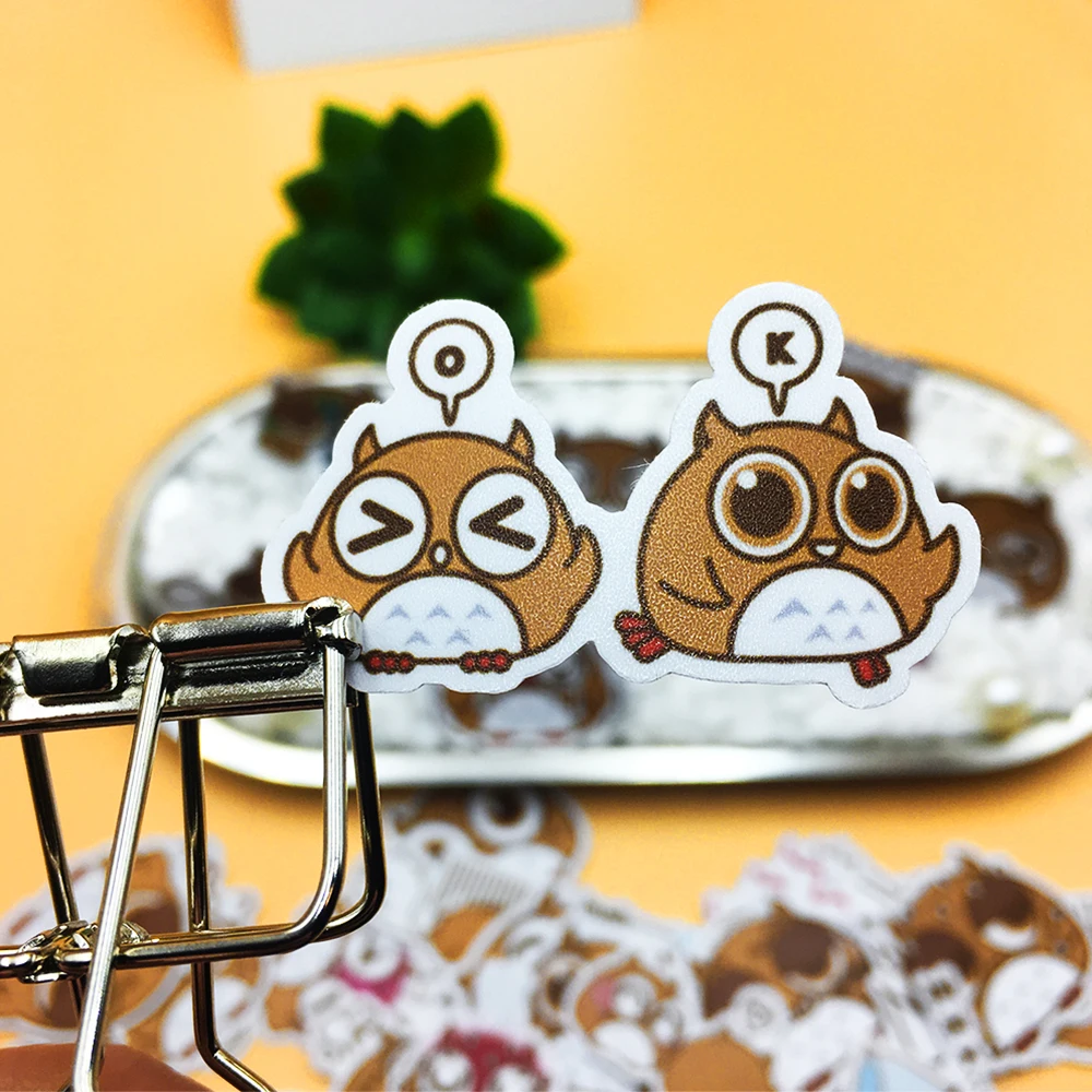 20/40 шт милый Счастливый мультфильм сова многоцветная наклейка для животных