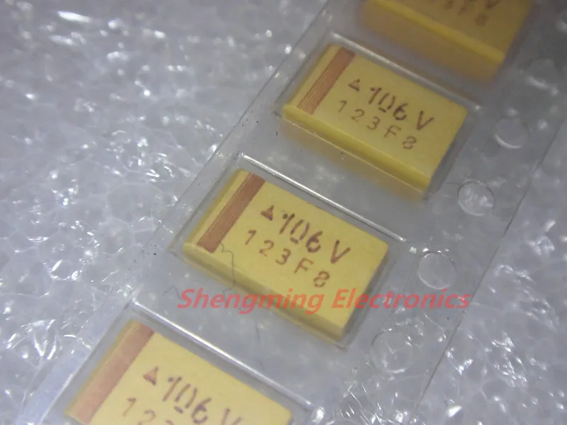 20 шт. C6032 35 мкФ 106 в C размер SMD чип танталовый конденсатор | Электронные компоненты
