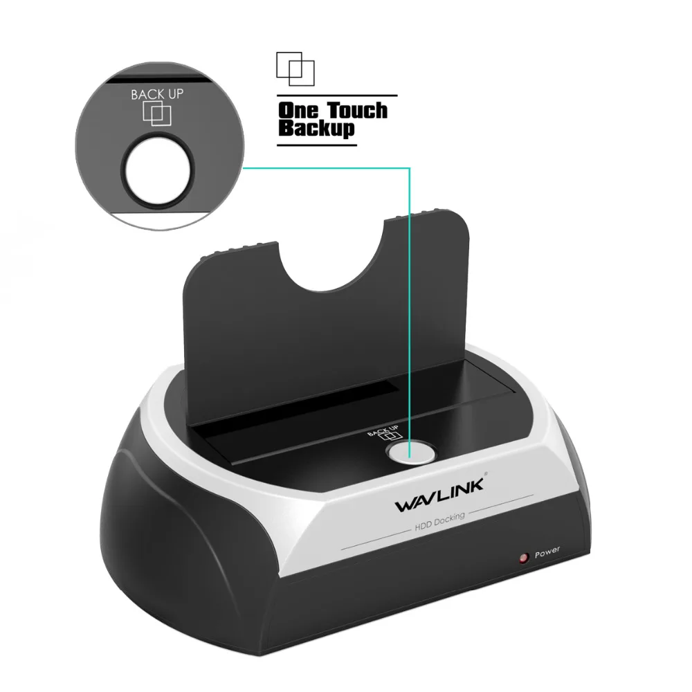 Wavlink все в 1 2,5/3," SATA HDD док-станция USB 2,0 SATA внешний корпус жесткого диска для 2,5 3,5 дюймов HDD/SSD SATA