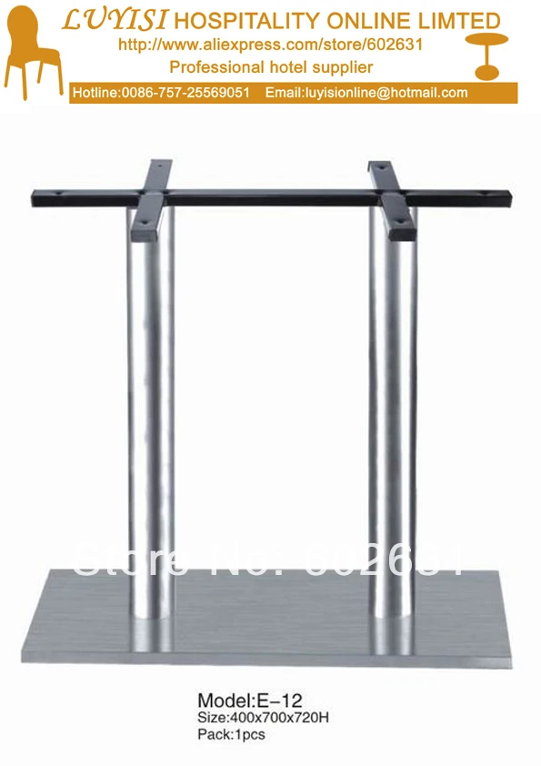 

Stainless Steel Double Tube Table Legs Basement