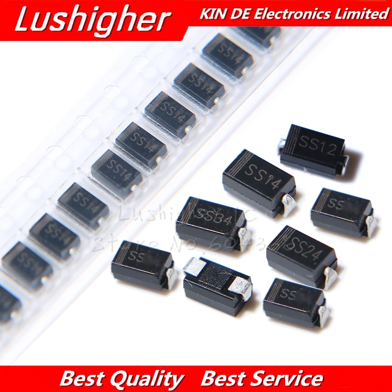 2000 шт. 1N5819 SS14 1N5822 SS34 SR160 SS16 1N5817 SS12 SR1100 SS110 SR360 SS36 SR240 SS24 SR2100 SS210 SS310|Диоды| |