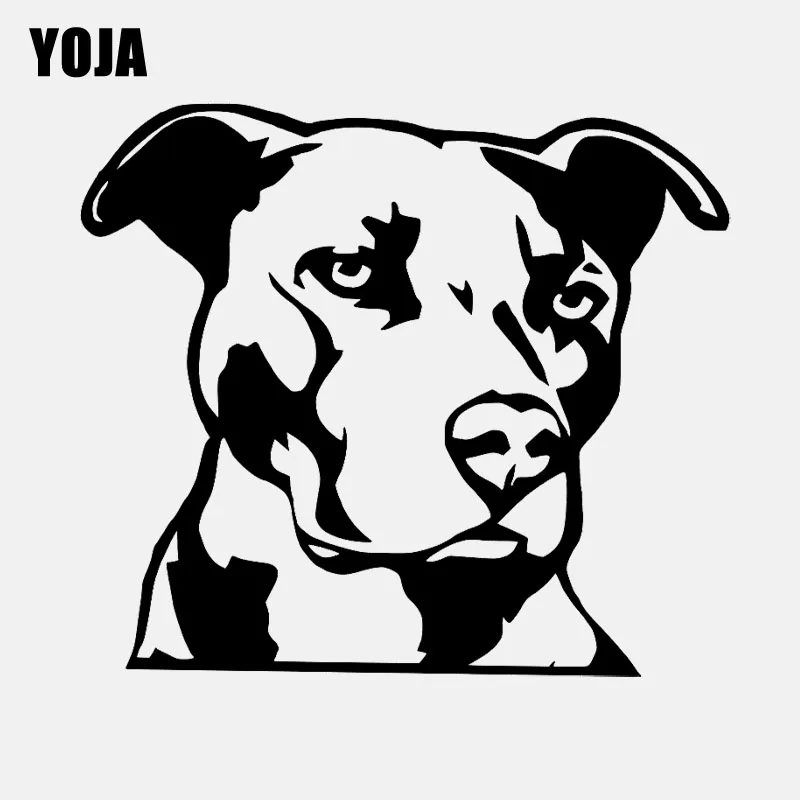 YOJA 55 см * 48 4 Забавный питбул собака для спальни Наклейка на стену ПВХ наклейка