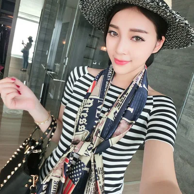 Spring and Summer Women's Small Tie Fashion Wild Band Hair Bag Decorative Straps Practical Printing Accessories | Аксессуары для