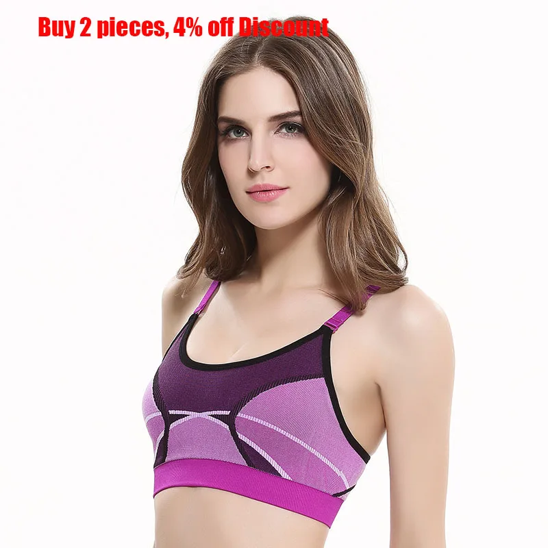 Спортивный бюстгальтер пуш-ап для йоги Спортивное нижнее белье женщин фитнеса