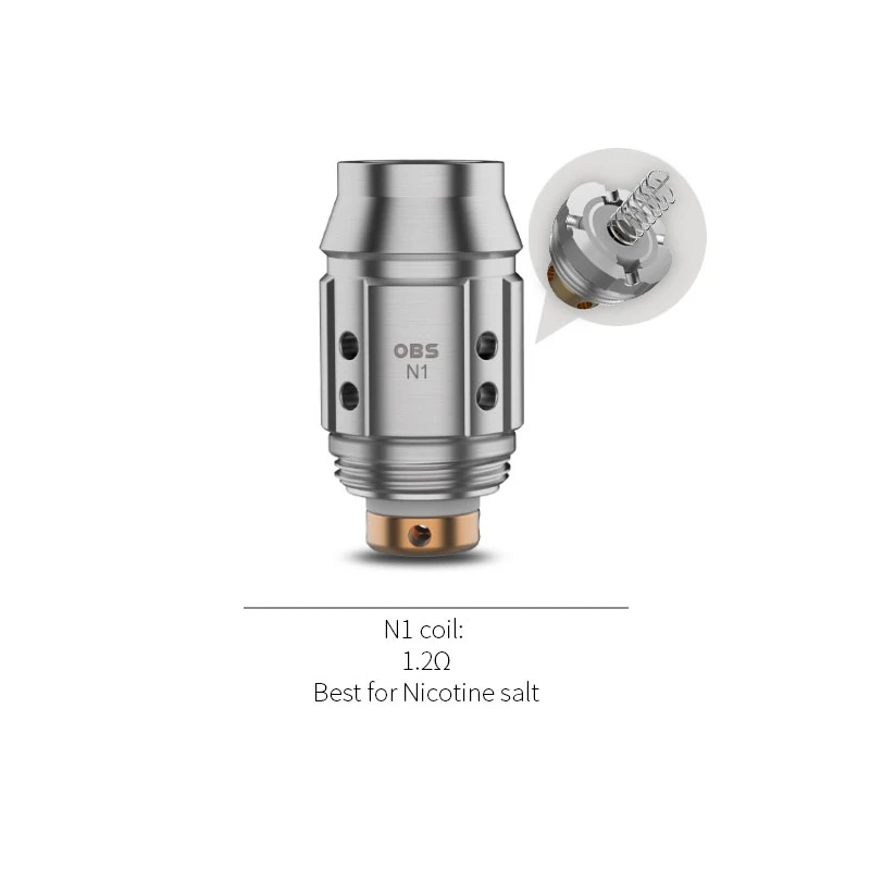 5 шт./лот оригинальные OBS S1 сетка 0.6ohm N1 катушка 1.2ohm Сменная Головка Катушки