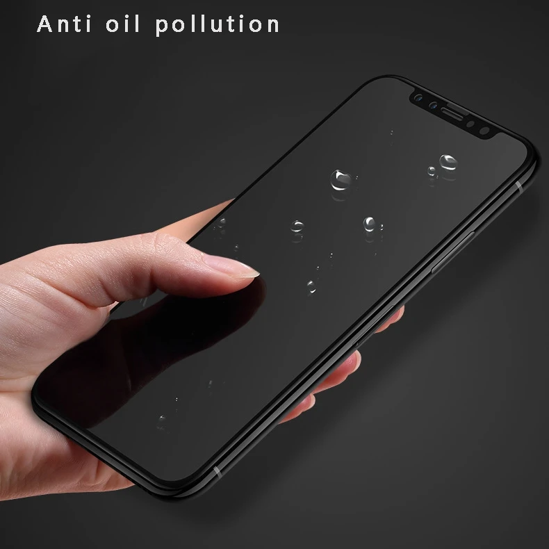 10 шт./лот полноэкранный защитный чехол из закаленного стекла для iphone X Прозрачная