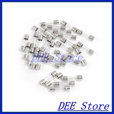 

30 Pcs Electronic Fast Blow 20 x 5mm Glass Fuse Tube
