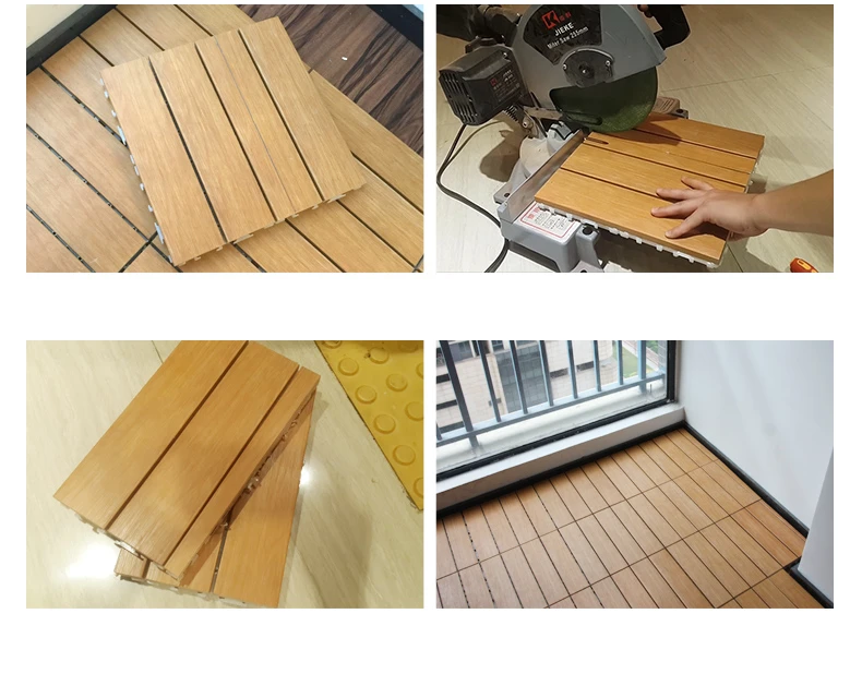 1 шт. экологический деревянный открытый пол балкон деревянный пол DIY Сад серый пластик деревянный пол террасы антикоррозионная древесина