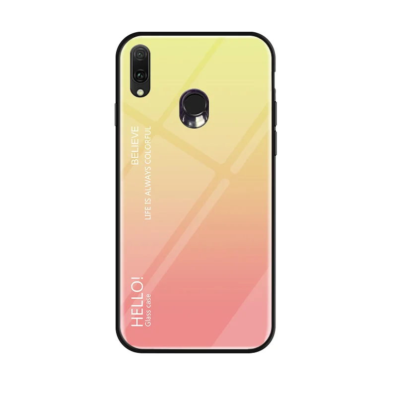Для OPPO Realme 3 Pro Чехол модный жесткий закаленное стекло роскошный градиентный защитный чехол на заднюю панель для OPPO Realme 3 3Pro оболочка - Цвет: style 04