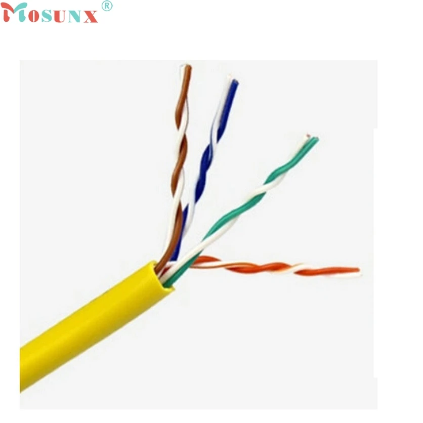 Mosunx Simplestone 1 30 м желтый внешний сетевой Ethernet кабель CAT5e 100% Медь RJ45 Nov21|ethernet cable