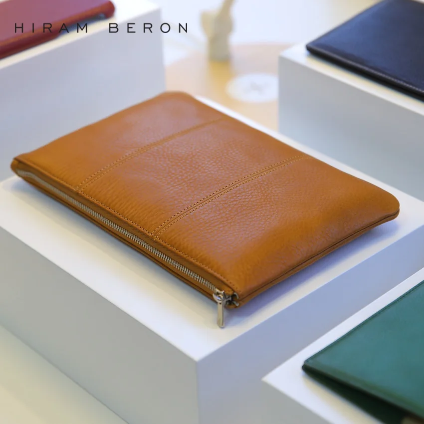 Hiram Beron унисекс кожаный кошелек для мужчин и женщин маленький портфель