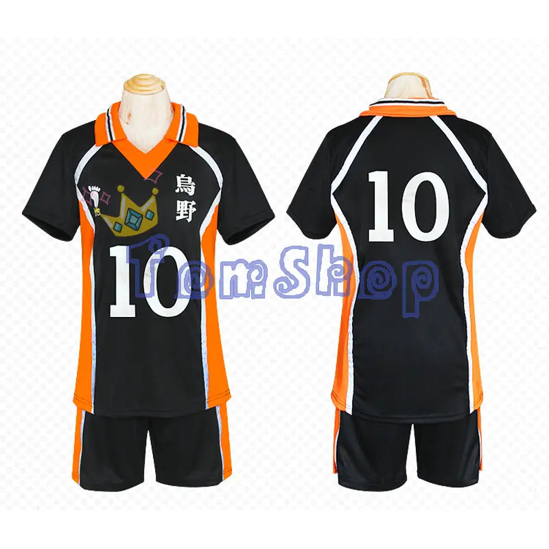 Haikyuu Cosplay Costume Karasuno High School Hinata Shyouyou Jerseys Shirts Uniform Sportswear | Тематическая одежда и