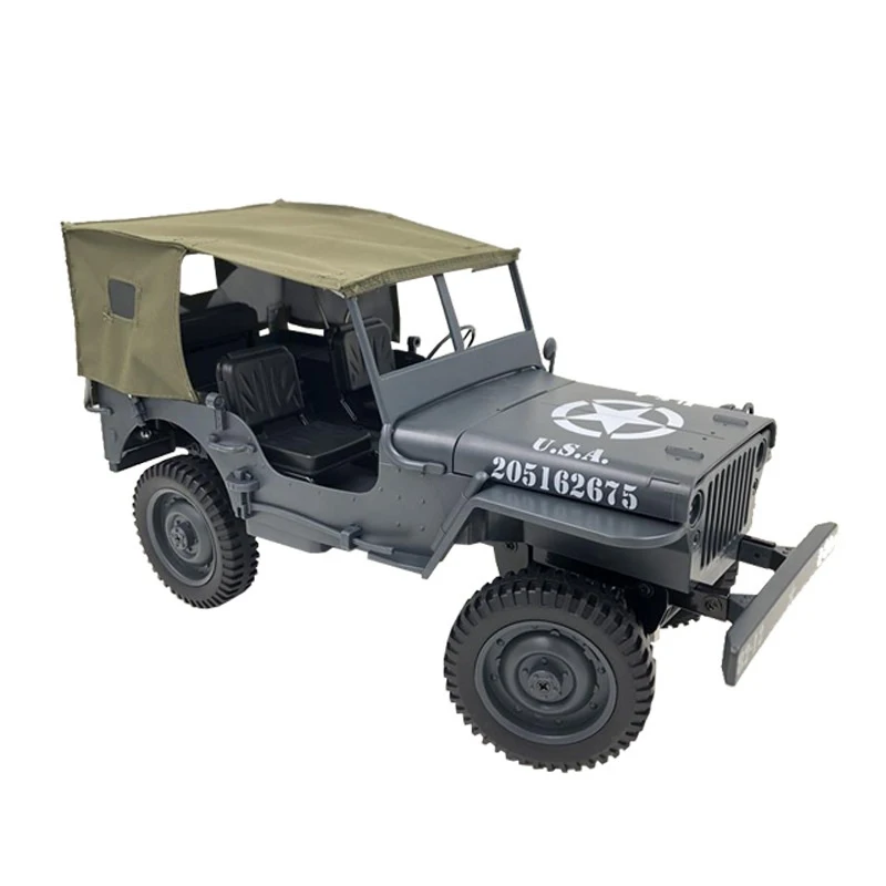 Военная Модель, электрические игрушки, 1:10, Масштаб 2,4 г, 4WD, Вторая мировая война, армия США, RC, Willys, Джип, Игрушечная модель грузовика, для подарка, детская коллекция
