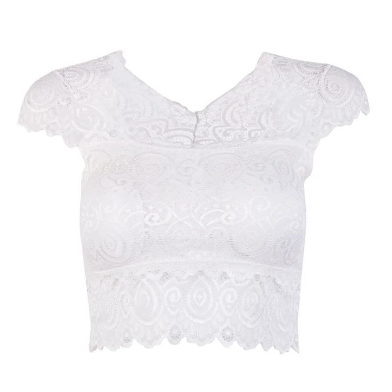 Сексуальный женский кружевной вязаный Бралетт Бюстгальтер Бюстье укороченный