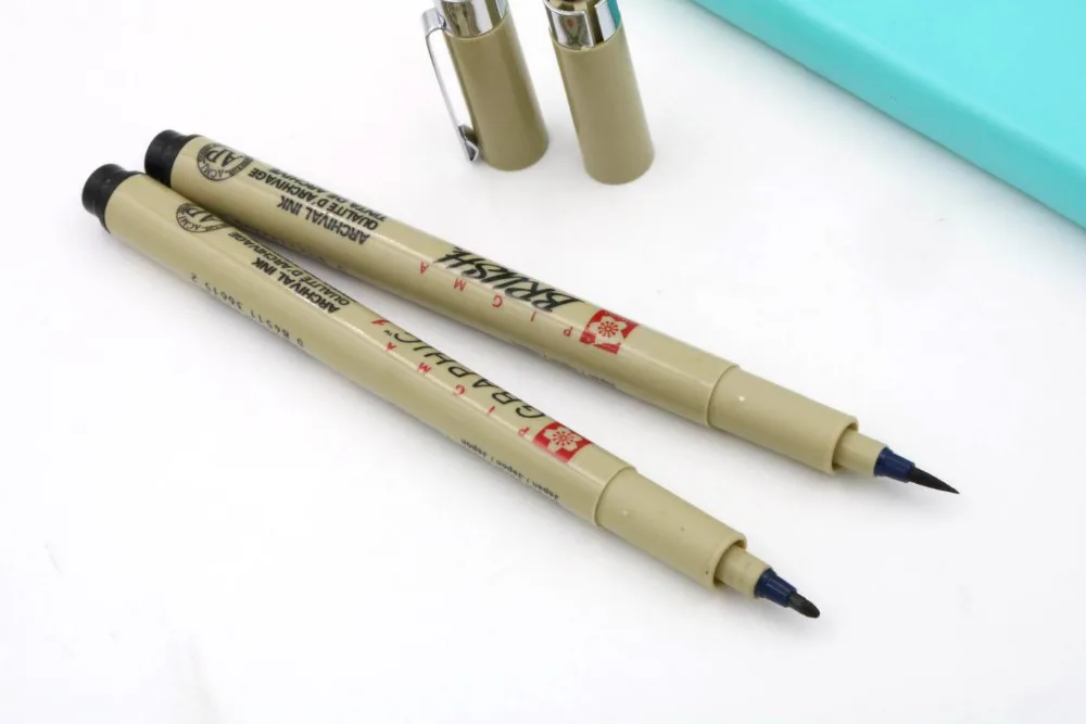Пигмент Sakura Micron Neelde каллиграфия мягкая кисть для рисования 005 01 02 03 04 05 08 кисть 1,0 гр 1 2 3 тонкие Маркеры Ручка