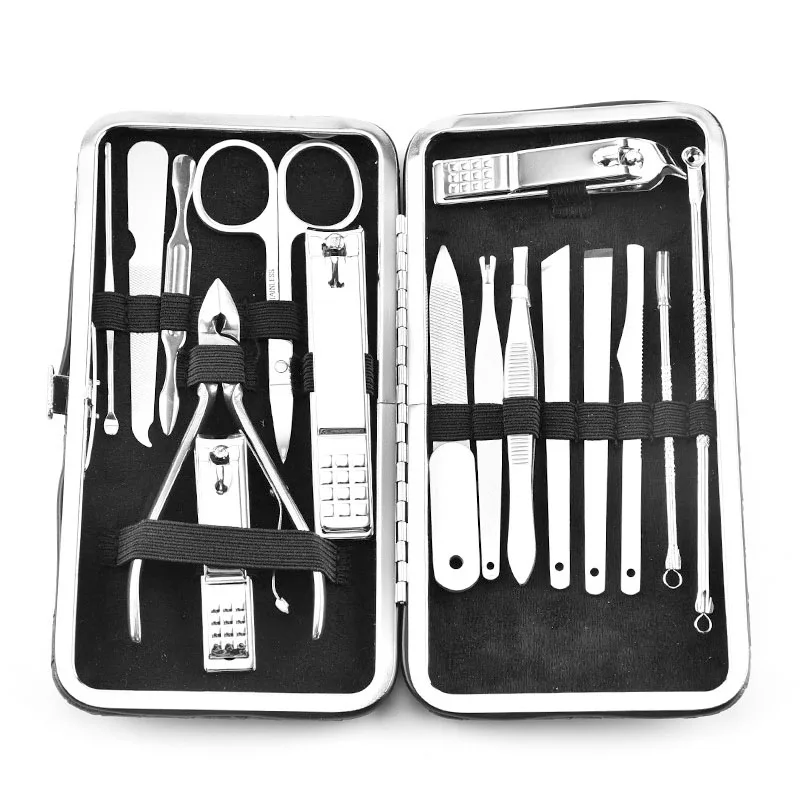 Новый маникюрный набор ножницы для ногтей украшения 16 шт. ручных