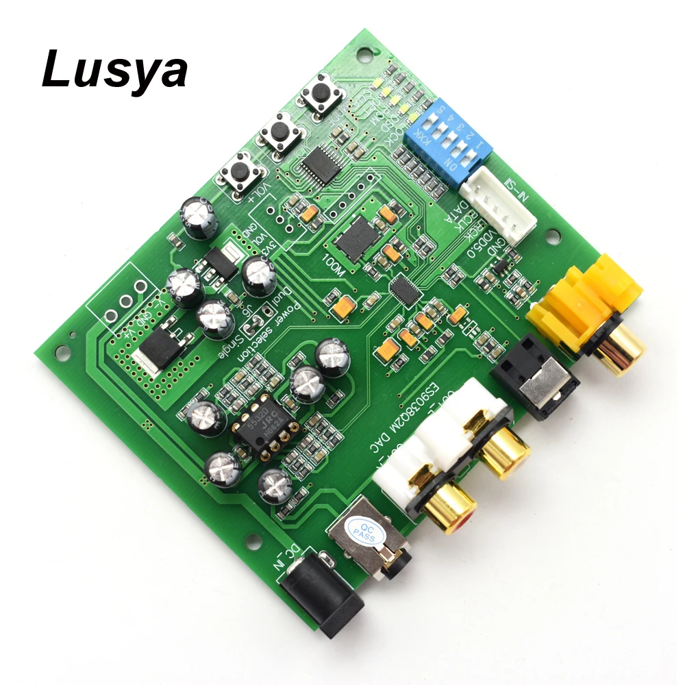 ES9038Q2M ies DSD DOP коаксиальный волокно SPDIF цифровой аудио DAC декодер плата Поддержка 32 бит 384k DSD64/128/256 для HIFI A9-012