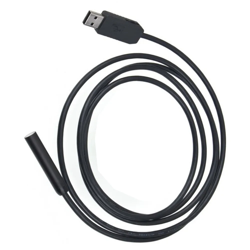 2 м 4 светодиода 10 мм объектив HD 480P CMOS IP67 водонепроницаемый USB эндоскоп Труба инспекционная Камера Эндоскоп змея трубка для Android телефон ПК