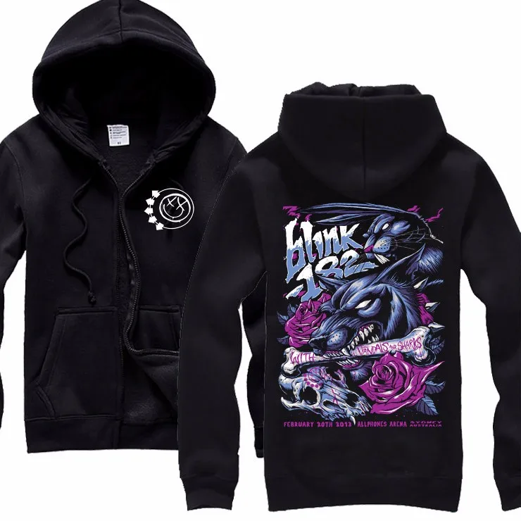 13 дизайн blink 182 толстовка милый кролик иллюстрация одежда толстовки Панк хеви-метал рок sudadera спортивный костюм скейтборд
